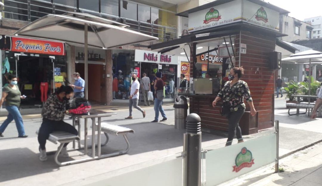 Días de reactivación en la calle real en la ciudad de Armenia