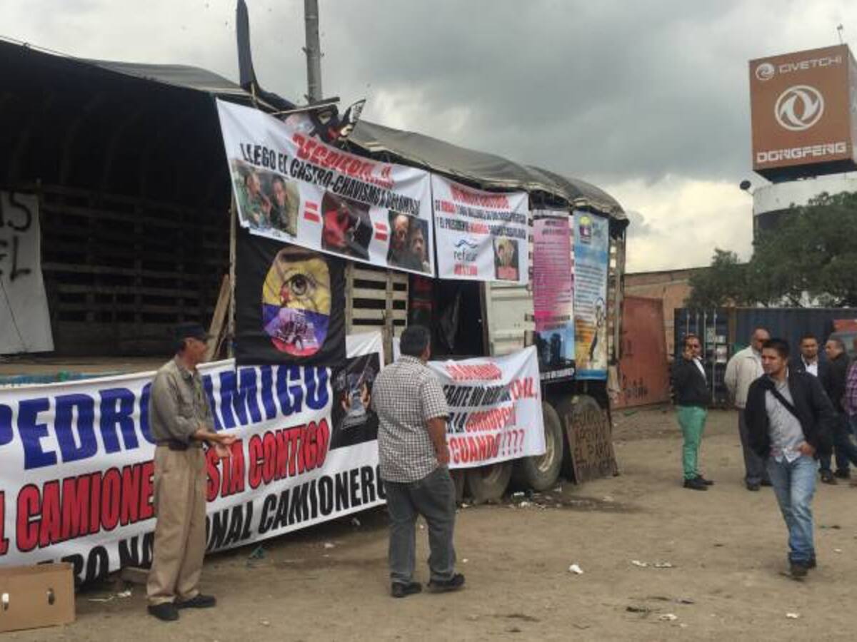 "El paro camionero no se ha levantado": transportadores en Bogotá