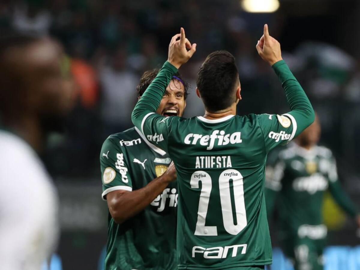 Eduard Atuesta marcó su primer gol con Palmeiras en Brasil