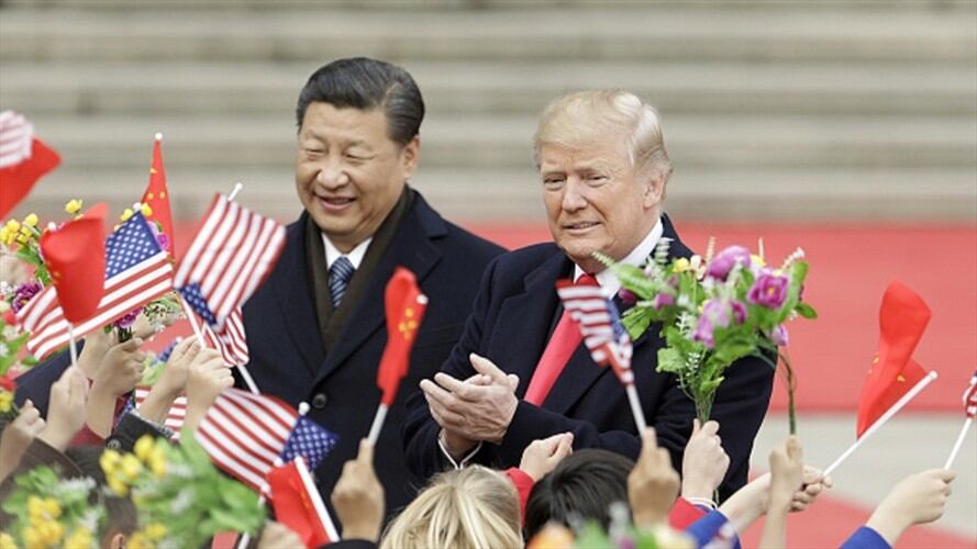 El presidente de Estados Unidos Donald Trump y el líder chino Xi Jinping. Foto: Getty Images
