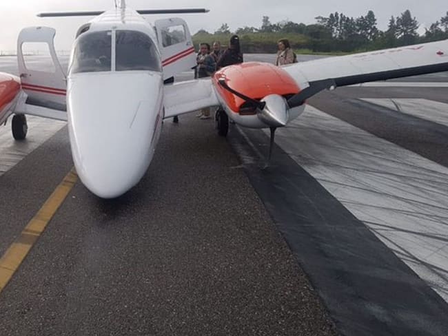 Cerrado aeropuerto Palonegro por accidente de avioneta