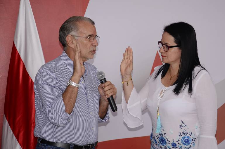 Posesión de  gerentes de los hospitales del departamento.