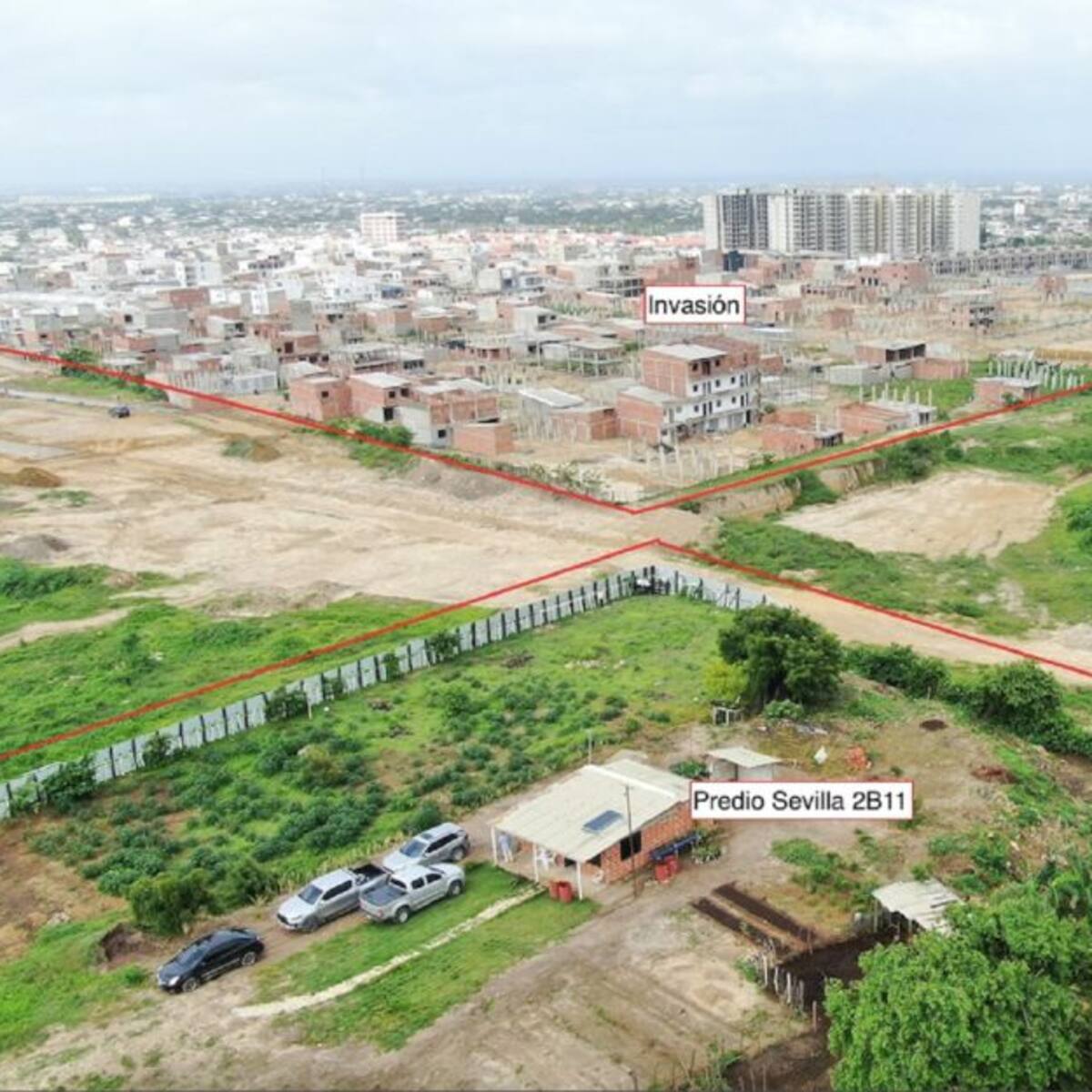 Denuncian invasión de tierras en Soledad: 200 casas han sido construidas