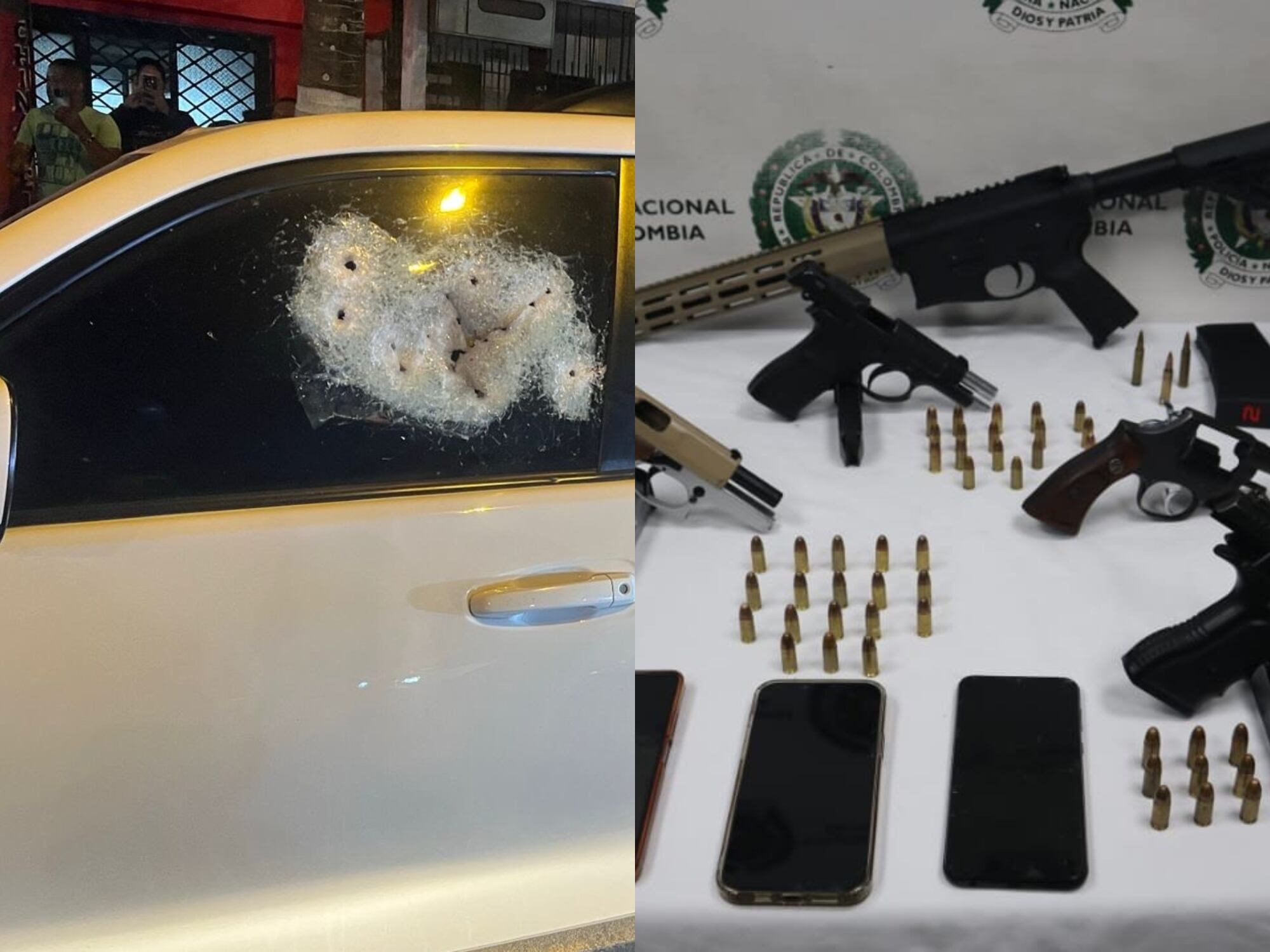 La guerra entre alias ‘Dimax’ y alias ‘Chinga Pipe’, detrás de la balacera con fusil en Cali. Fotos: suministrada.