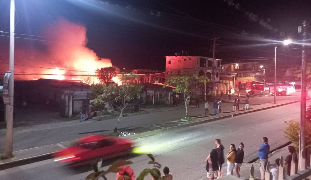 Incendio en el barrio Miramar 