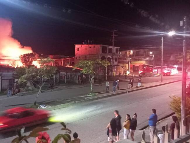 Incendio en el barrio Miramar