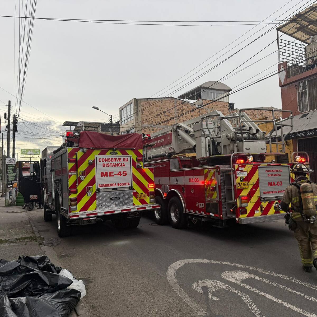 Incendio en Bogotá ya fue controlado por los bomberos: no se reportan personas lesionadas