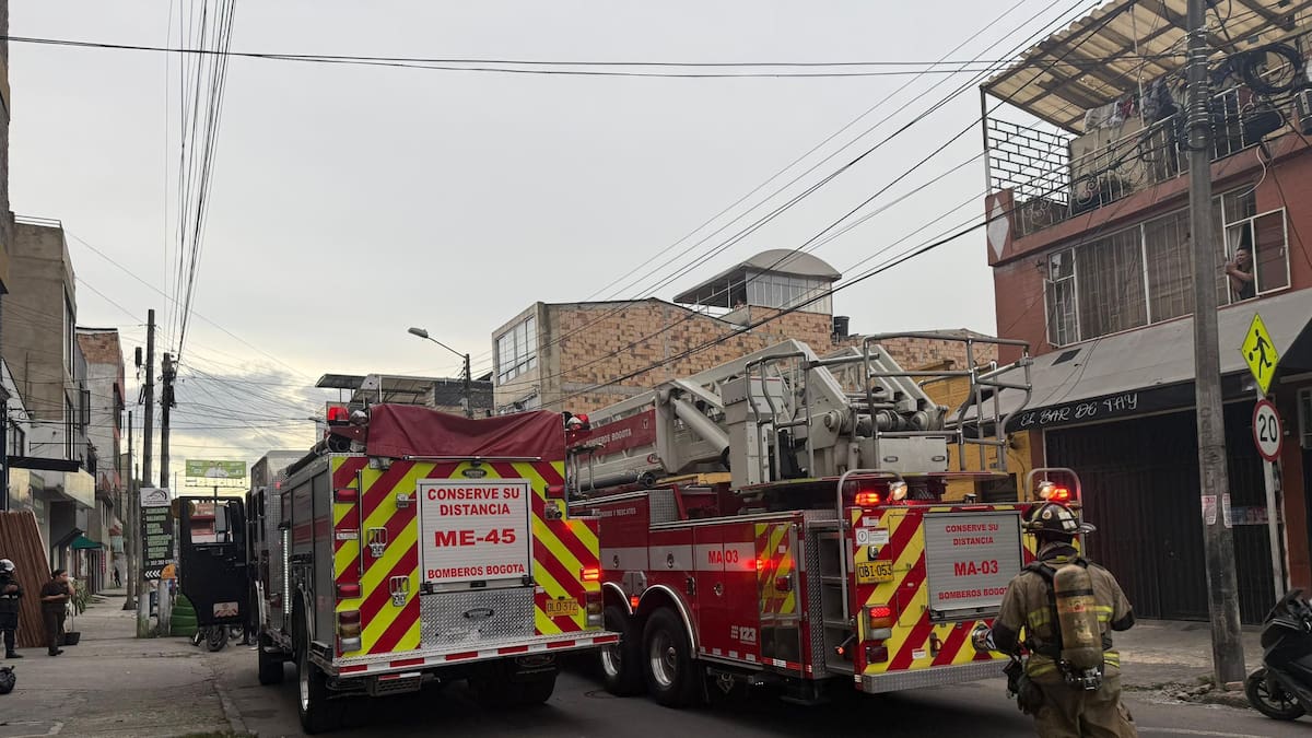 Incendio en Bogotá ya fue controlado por los bomberos: no se reportan personas lesionadas