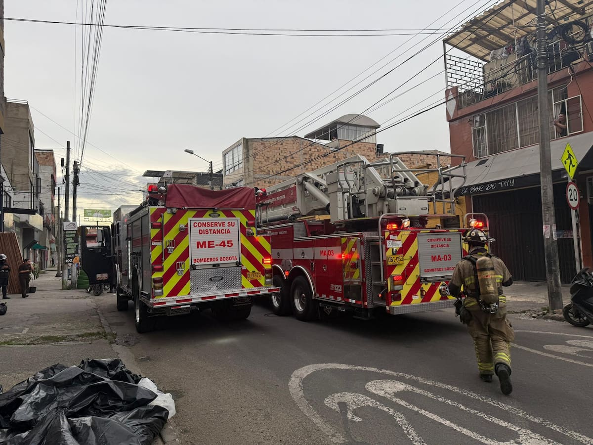 Incendio en Bogotá ya fue controlado por los bomberos: no se reportan personas lesionadas