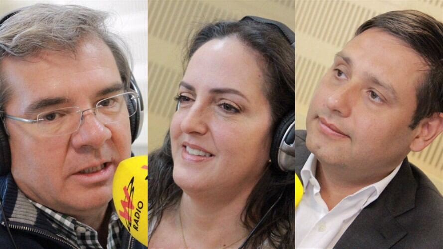 Germán Varón Cotrino, María Fernanda Cabal y Mauricio Lizcano. Foto: La W con Vicky Dávila