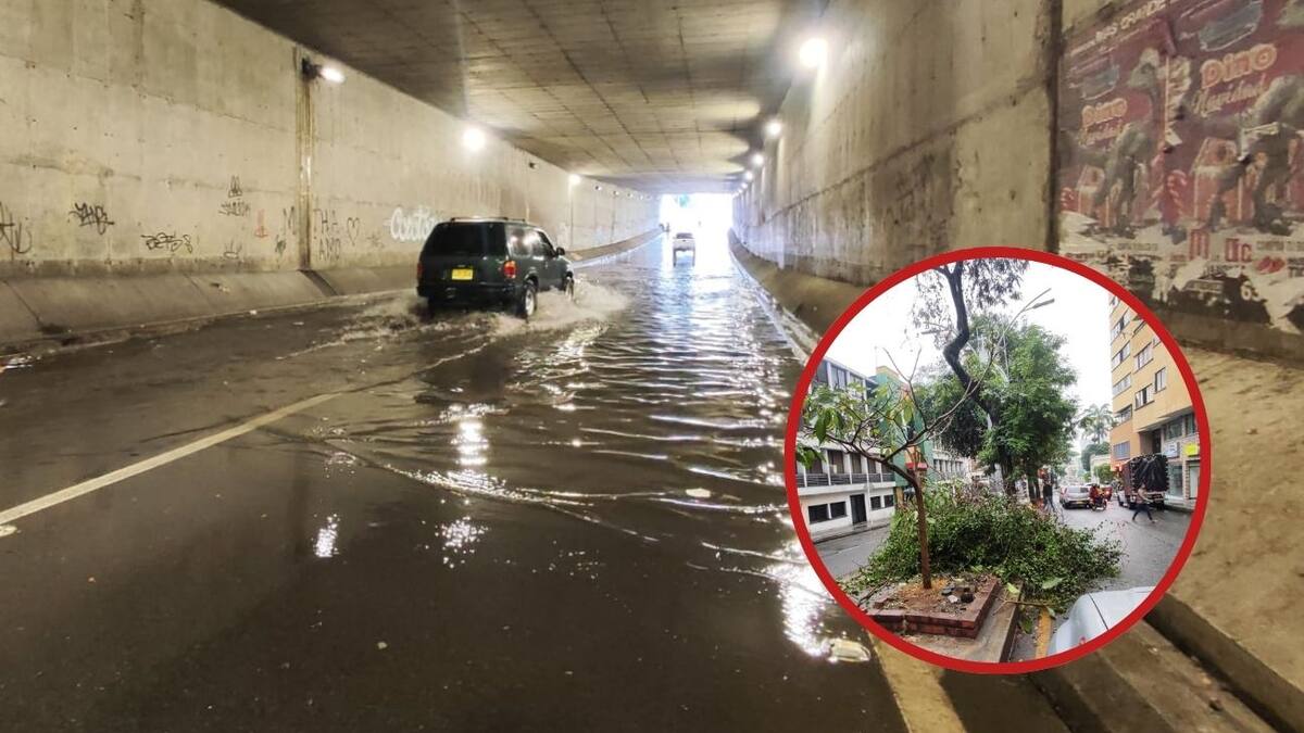 Bastó un fuerte aguacero para generar caos en las vías, colegios y entidades públicas de Bucaramanga