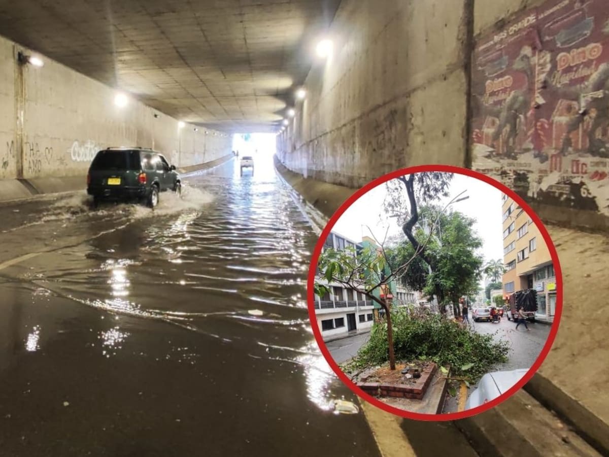 Bastó un fuerte aguacero para generar caos en las vías, colegios y entidades públicas de Bucaramanga