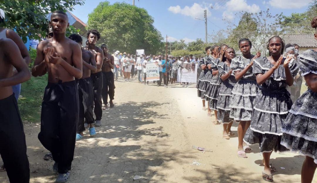 Comunidad de Palenque se congregó para despedir al líder