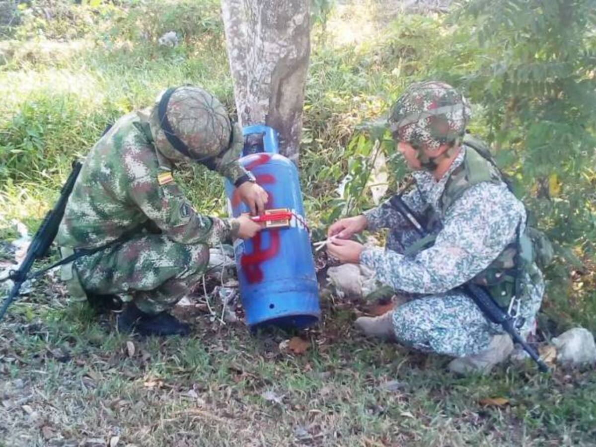 Frustran atentado del ELN en plena vía de San Pablo, Bolívar