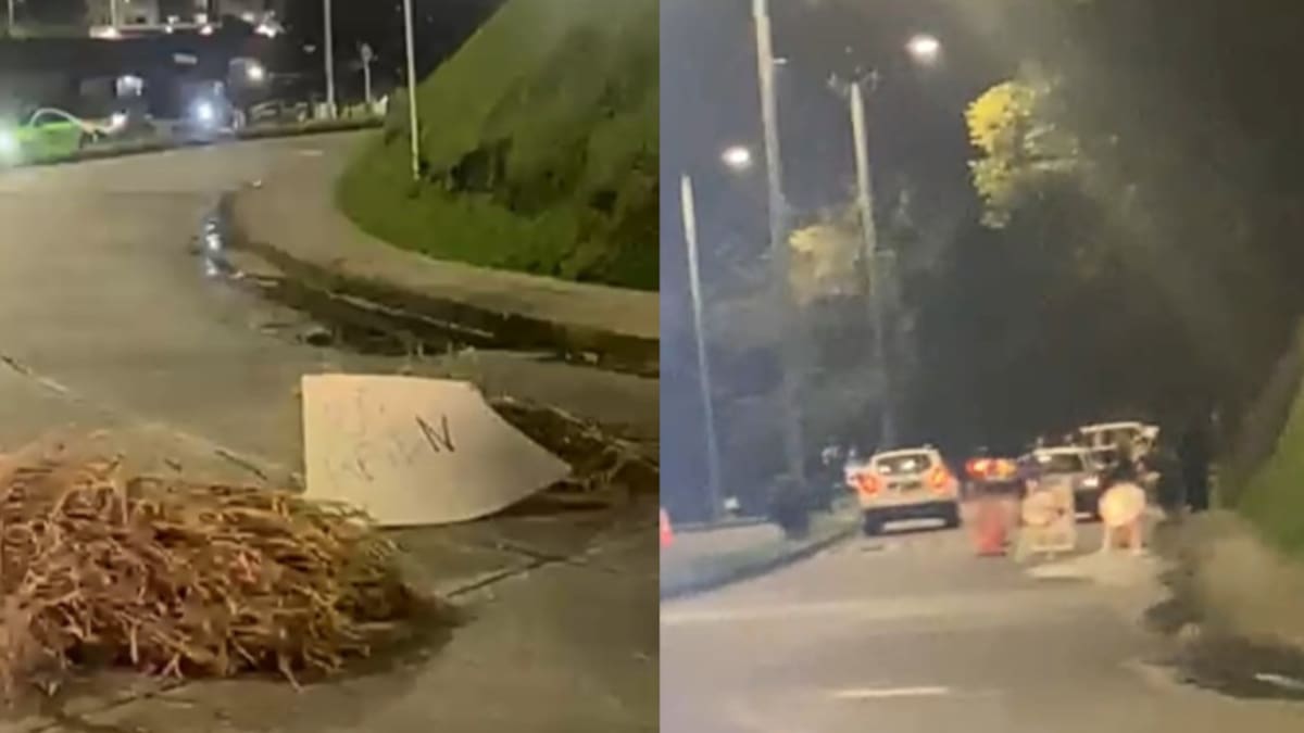 Polémica por señalización y barricadas que advierten retenes de tránsito en Manizales