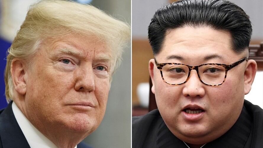 El presidente de Estados Unidos, Donald Trump y Kim Jong Un, presidente del Corea del Norte. Foto: Associated Press - AP