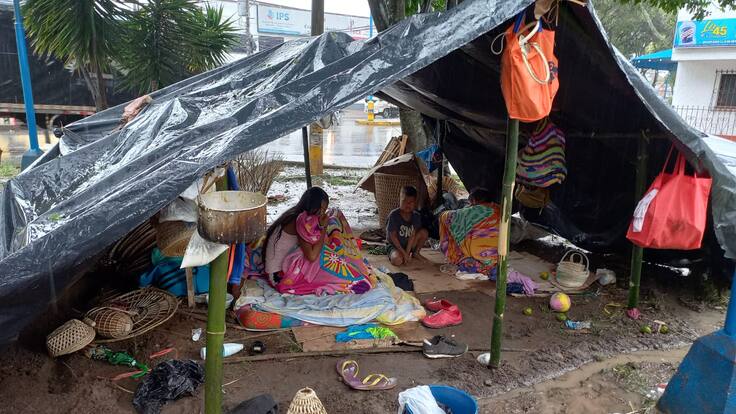 Así está el parque Romero en donde vive la comunidad Yukpa