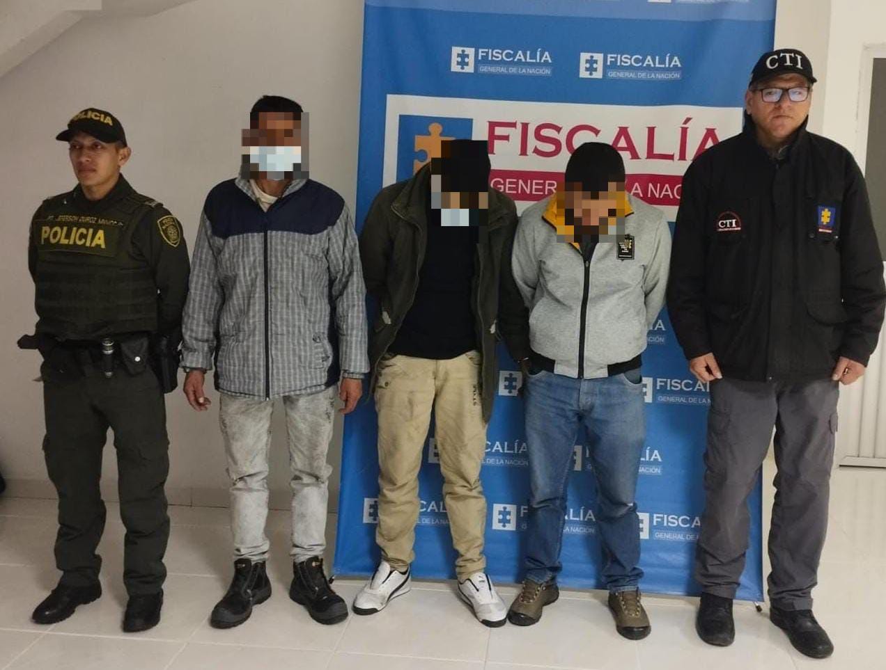 Capturados señalados apartamenteros en Pasto. | Foto: Policía