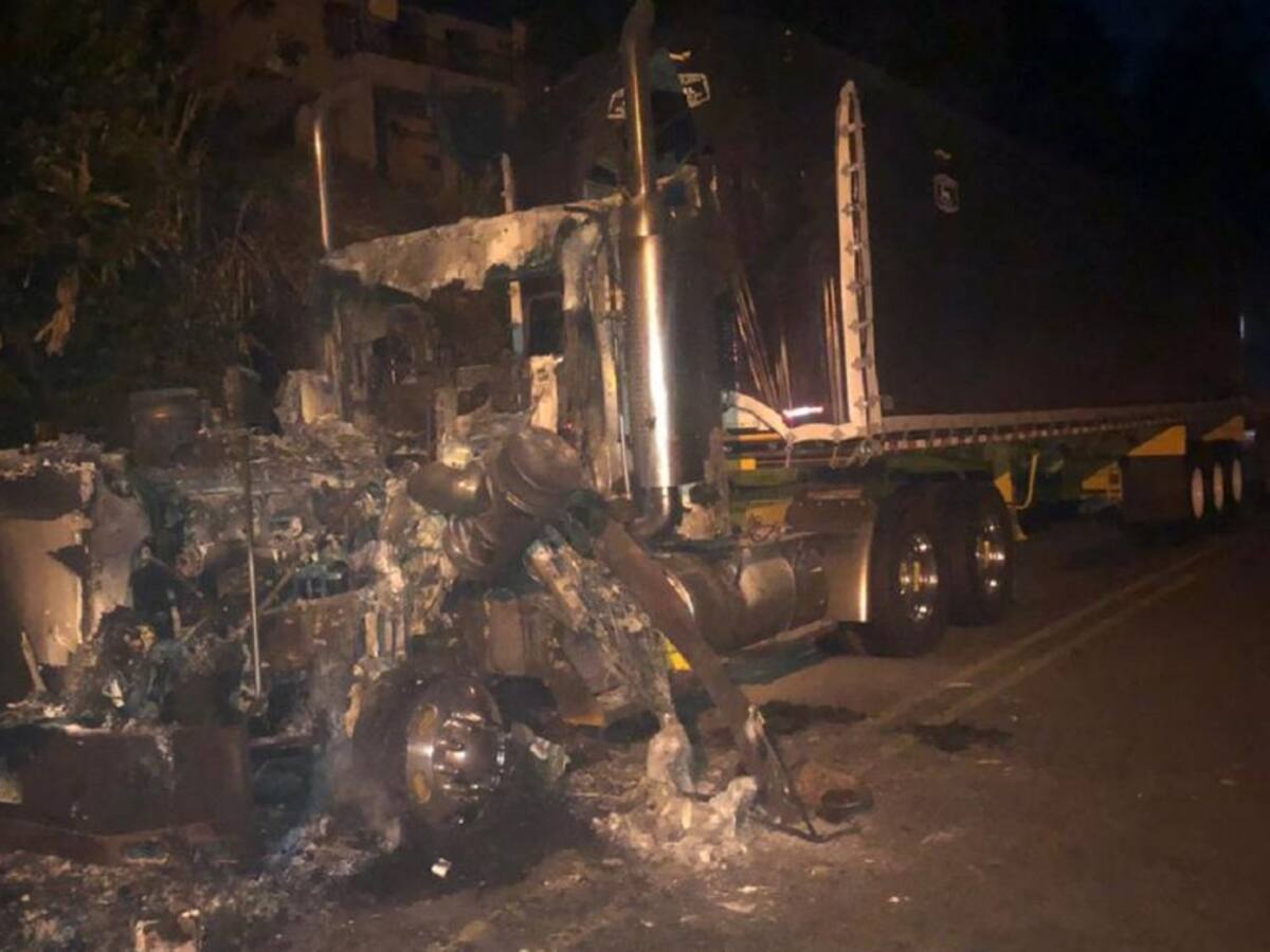 Quema de vehículos en Puerto Valdivia, le costó 1.600 millones a camioneros