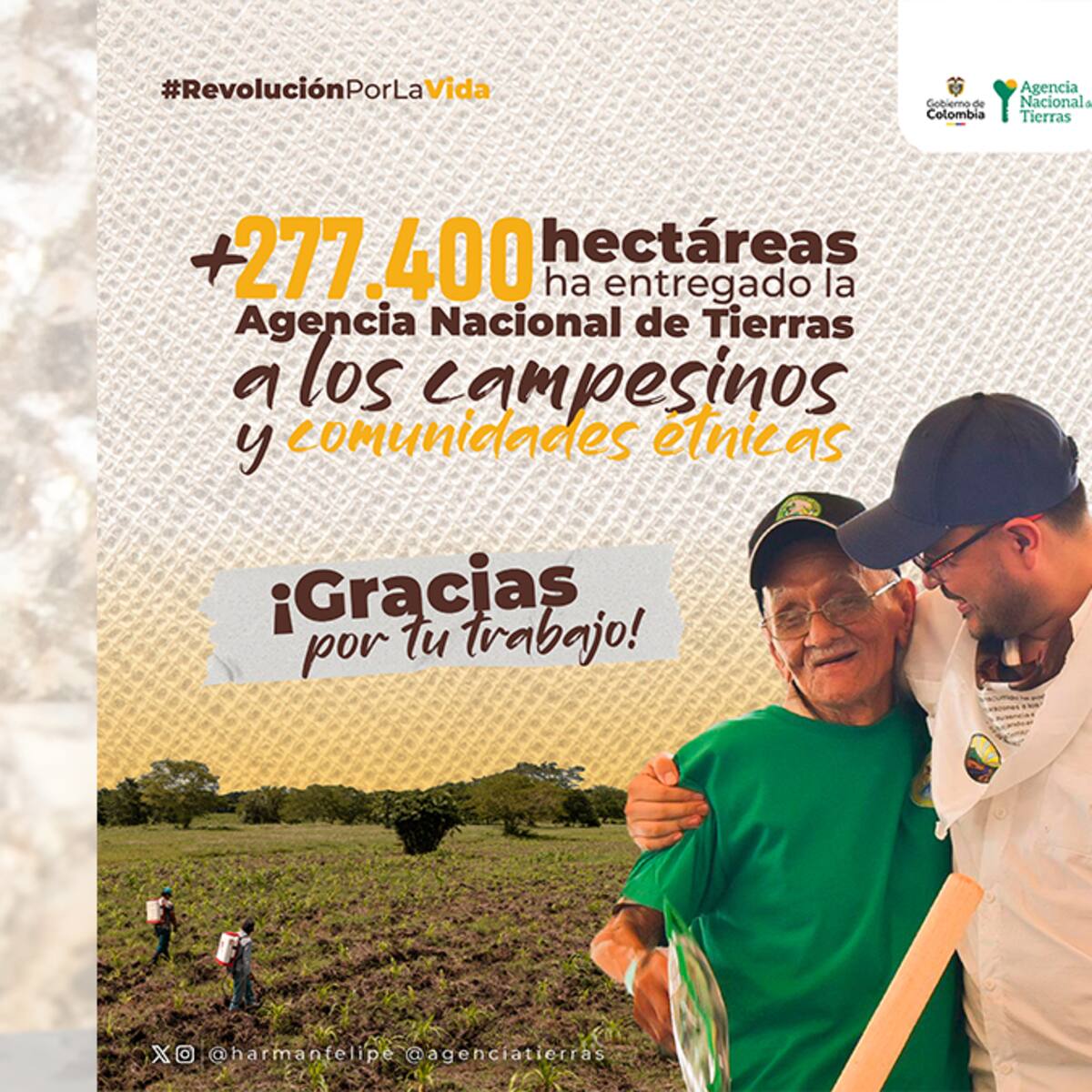 Agencia Nacional de Tierras recupera predio del ‘Ñeñe’ y lo entrega a familias del Cesar