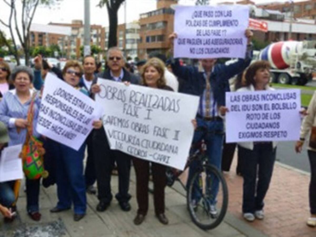 Siguen protestas por el cobro de valorización en el norte de Bogotá