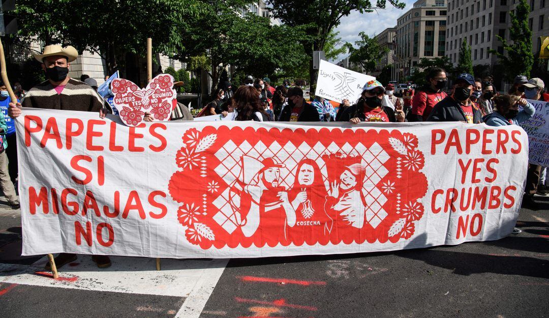 Protesta de inmigrantes en Washington DC, EE.UU..