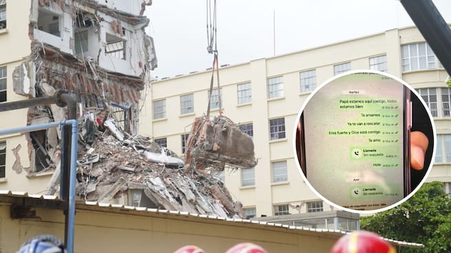 Paciente sepultado entre escombros del terremoto recibió tres llamadas de su hija