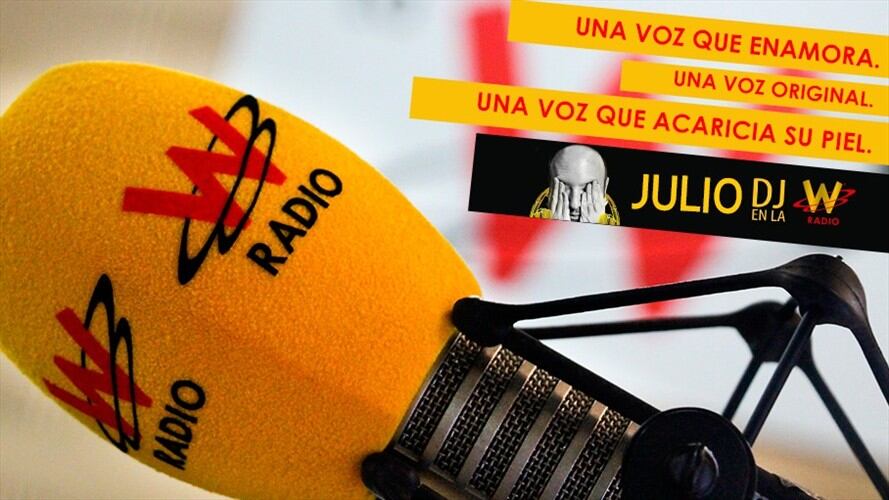 La mejor selección musical con la voz de siempre, la voz original de La W. Foto: La Wcon Julio Sánchez Cristo