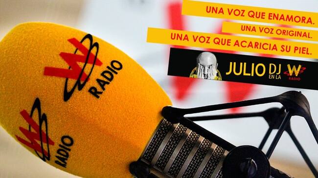 La mejor selección musical con la voz de siempre, la voz original de La W. Foto: La Wcon Julio Sánchez Cristo