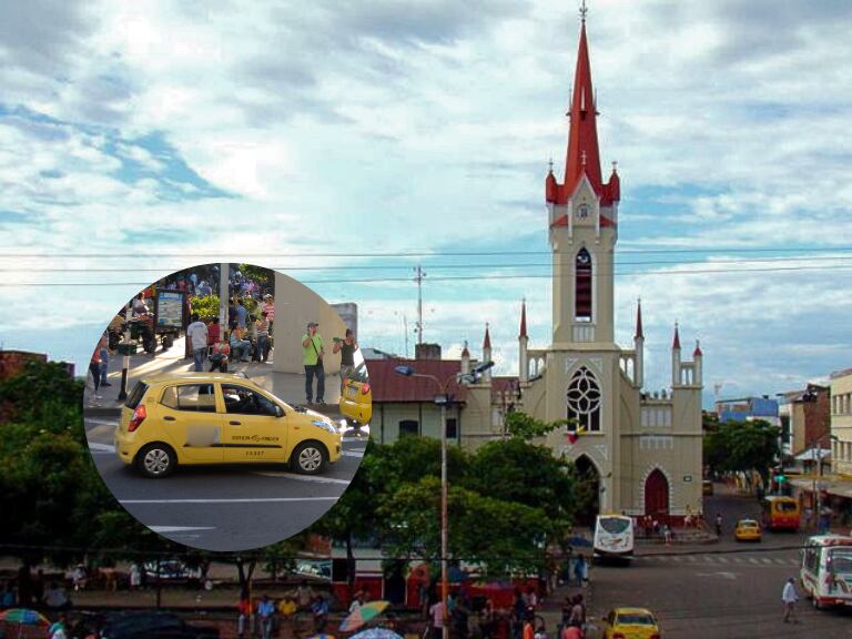 Centro de Girardot (Alcaldía de Girardot) / Taxista en calle de Colombia (Getty Images)