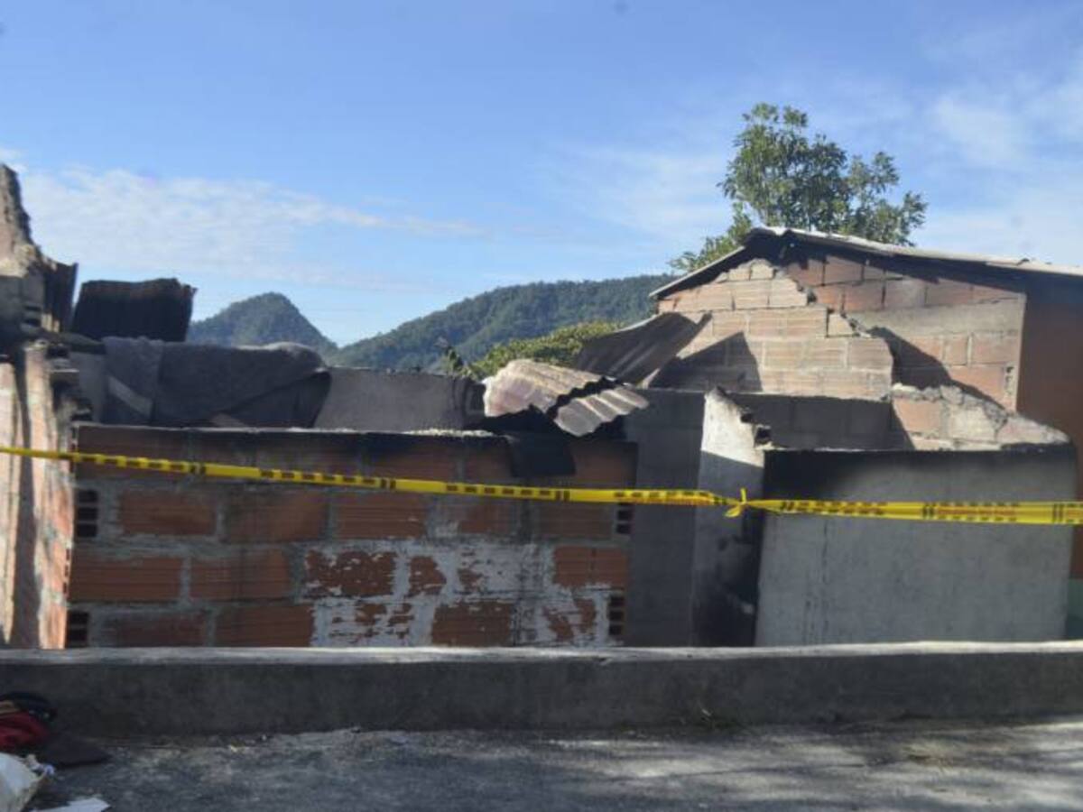 Calcinado murió un anciano de 82 años en Argelia, Antioquia