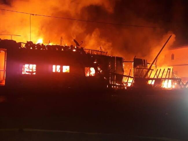 Incendio en San Félix