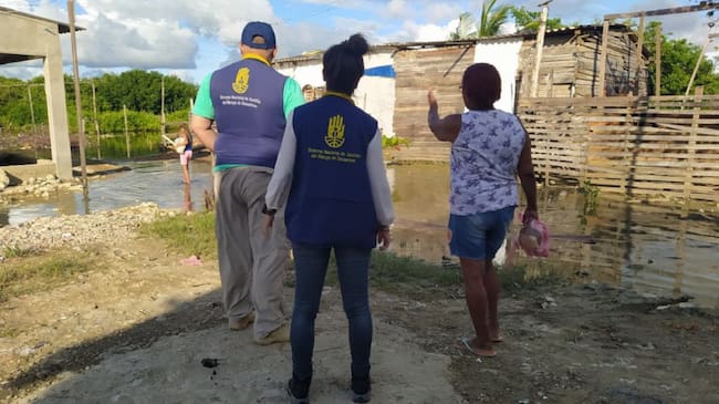 Damnificados olas invernales en Cartagena