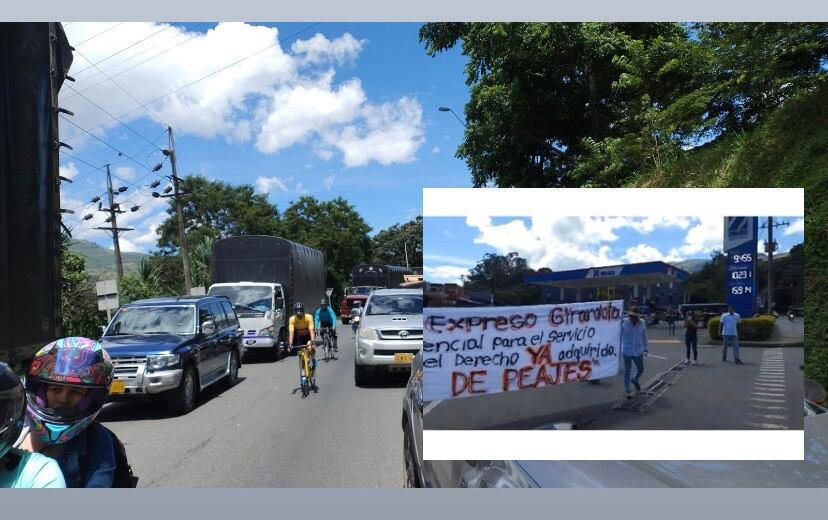 Hay afectaciones a la movilidad en el Norte del Valle de Aburrá por el 'plan tortuga'. Foto: Denuncias Antioquia.