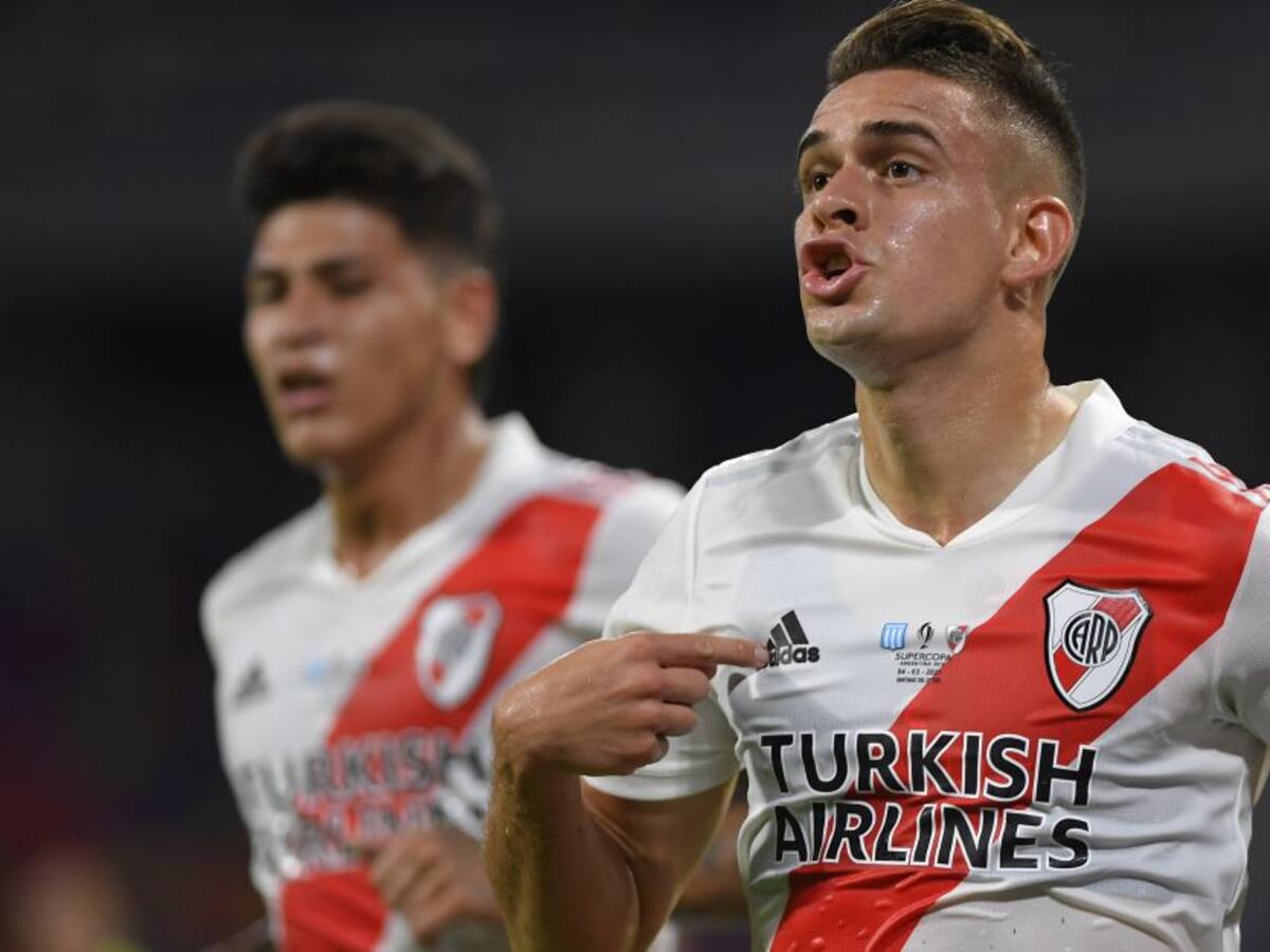 Rafael Santos Borré marcó en el título de River de la Supercopa Argentina