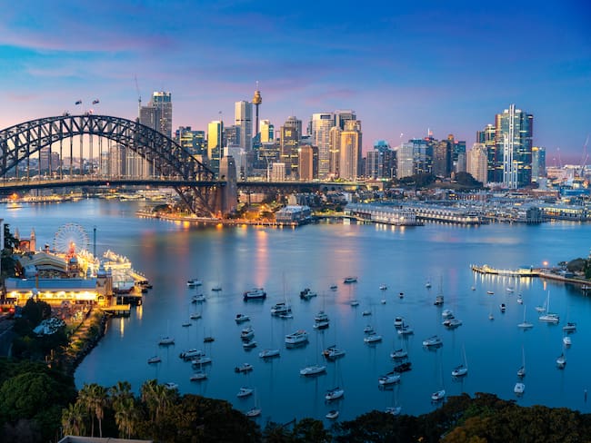 Vista de la ciudad de Sidney, en Australia (Foto vía Getty Images)