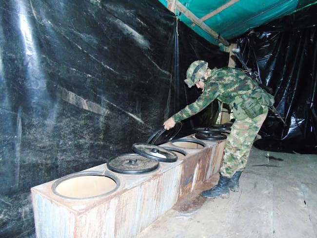 Destruyen laboratorio de cocaína en Simití, sur de Bolívar