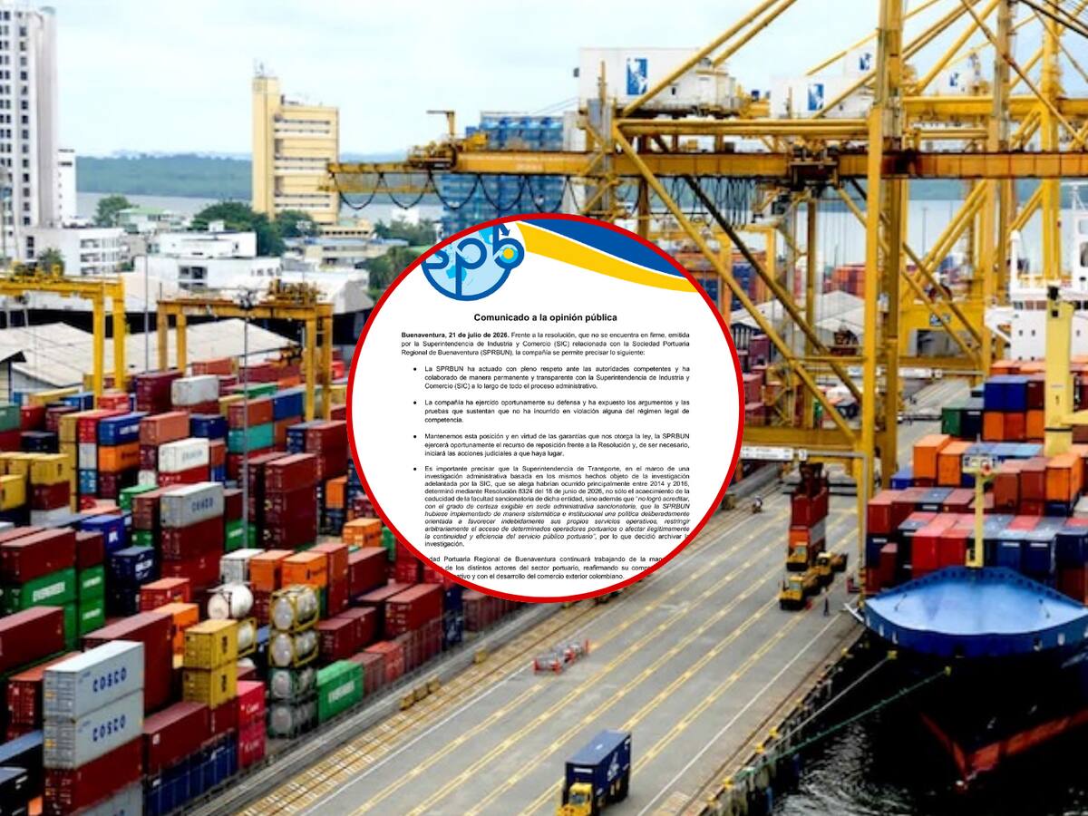 La Sociedad Portuaria de Buenaventura responde a la sanción de la SIC y anuncia acciones judiciales
