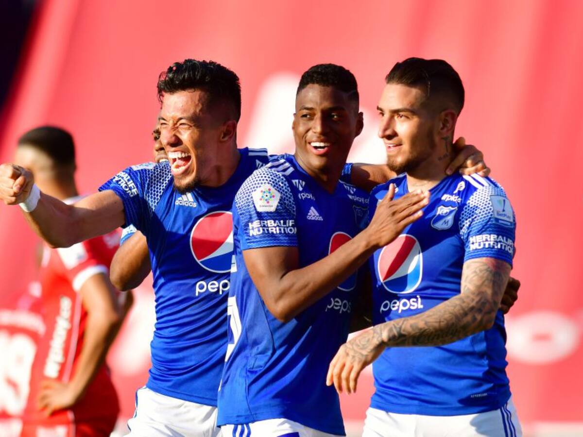 Dos expulsados y tres goles: Millonarios, de visitante, le ganó al América