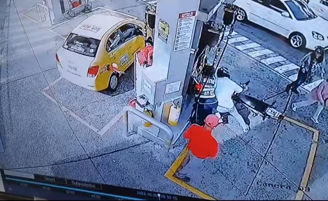 Fotografía tomada del video de una cámara de seguridad