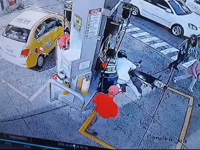 Fotografía tomada del video de una cámara de seguridad