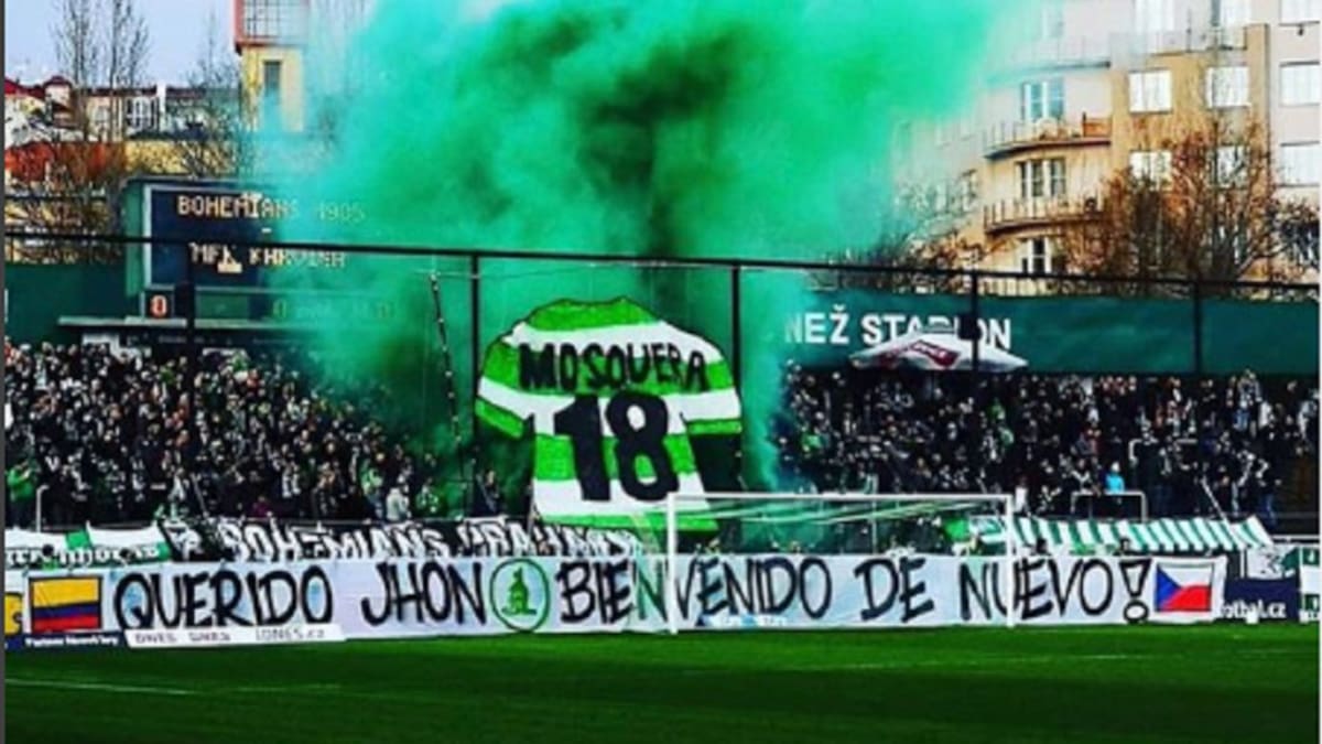 ¡Ídolo! El tifo en honor a Jhon Edison Mosquera en el fútbol europeo