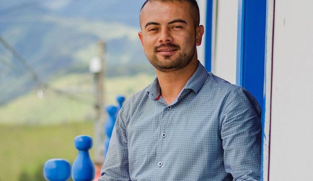 Juan David Grajales, alcalde de Marulanda, Caldas. Crédito: Tomada del Facebook de Juan David Grajales. 