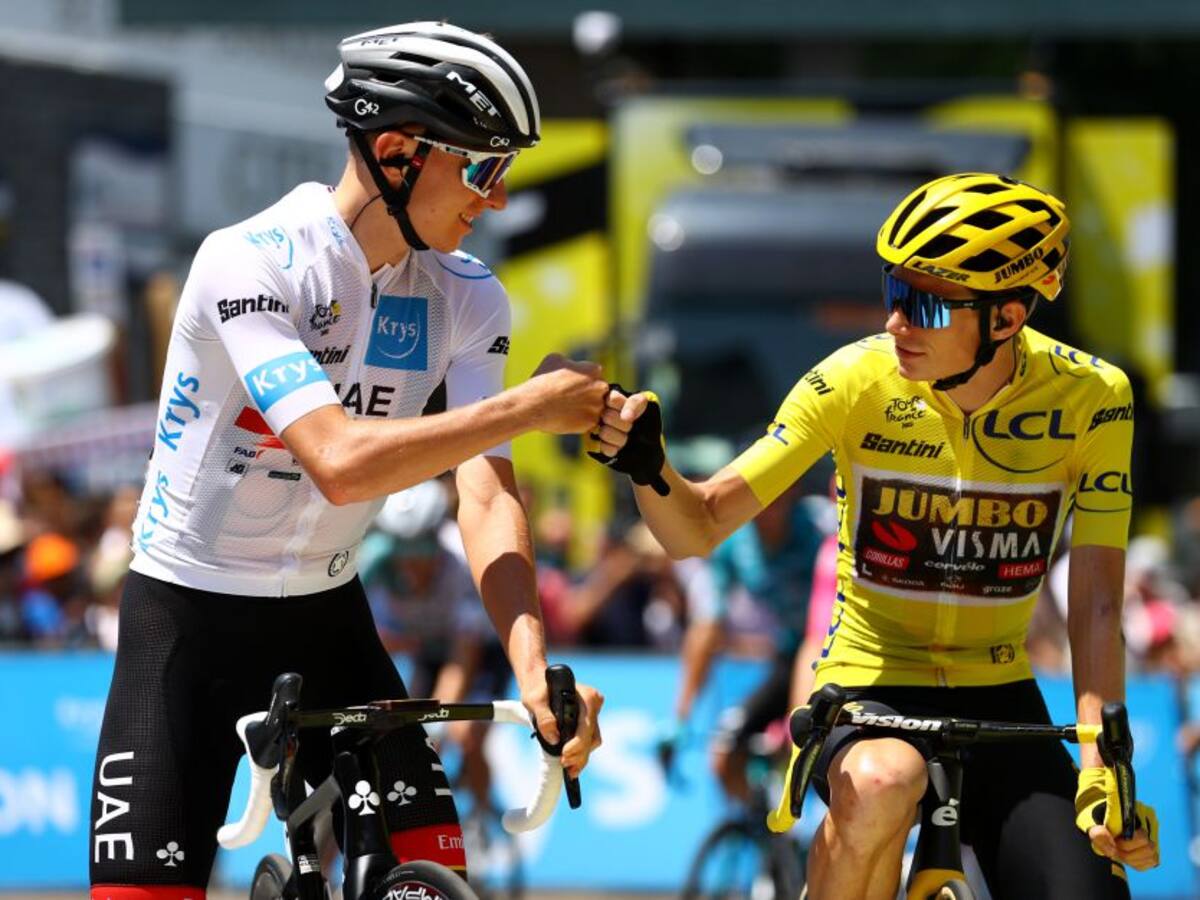 Vingegaard y un gesto de caballerosidad con Pogacar en la etapa 18 del Tour