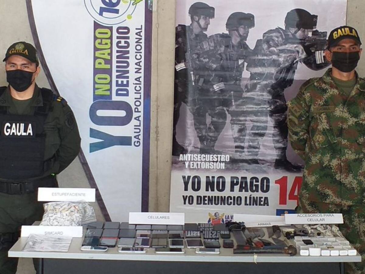 Duro golpe a la extorsión carcelaria en el Tolima