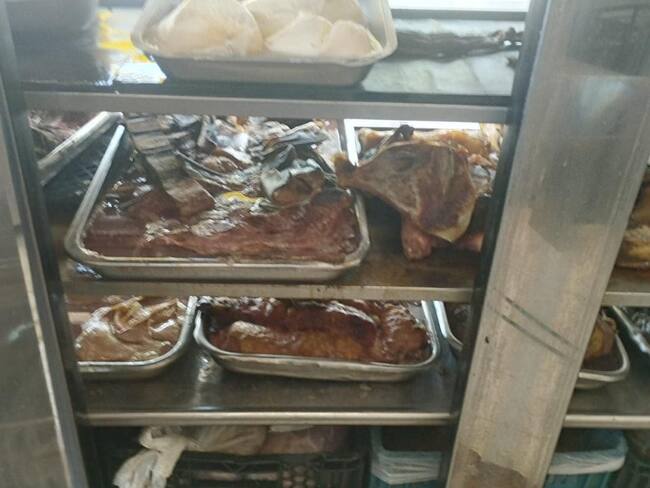 La carne incautada fue dejada a disposición de CEAGRODEX para su desnaturalización.