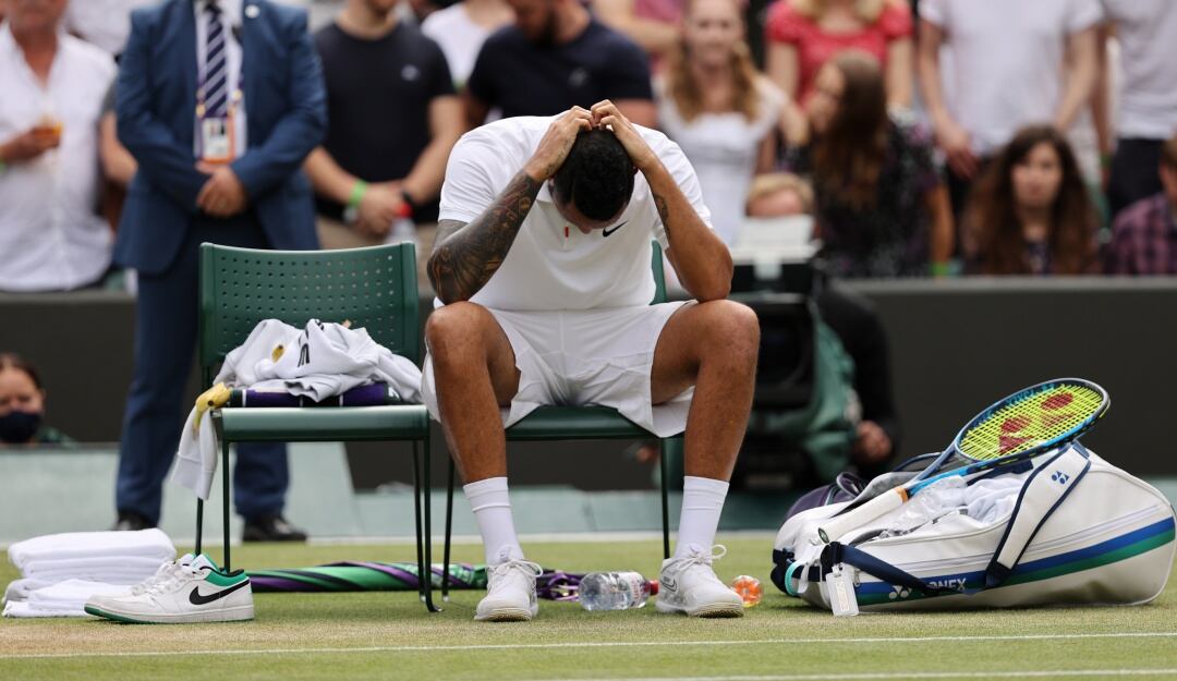 Nick Kyrgios en Wimbledon 2021