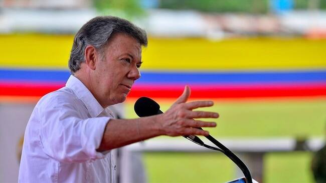 Juan Manuel Santos, presidente de la República. Foto: Colprensa