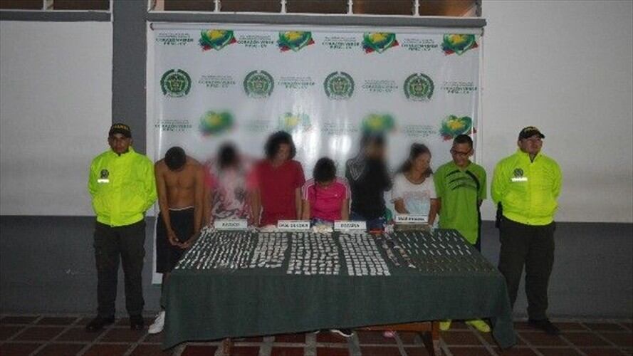 Capturan en Cali a 7 integrantes de la banda "los 40". Foto: Policía