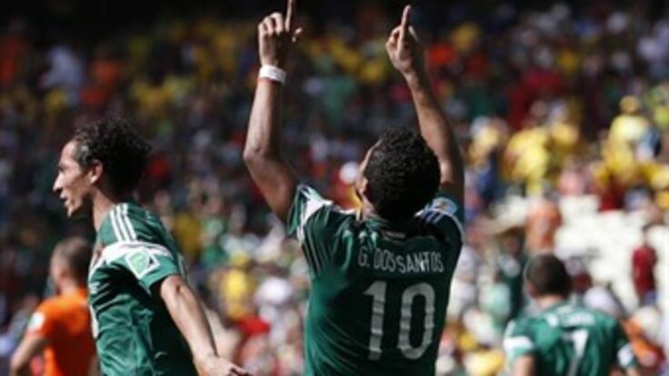 Giovani dos Santos adelanta a México, 1-0 sobre Holanda